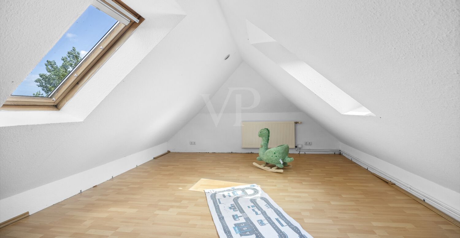 Das Dachgeschoss mit Möglichkeit für Homeoffice oder Spielzimmer für die Kinder