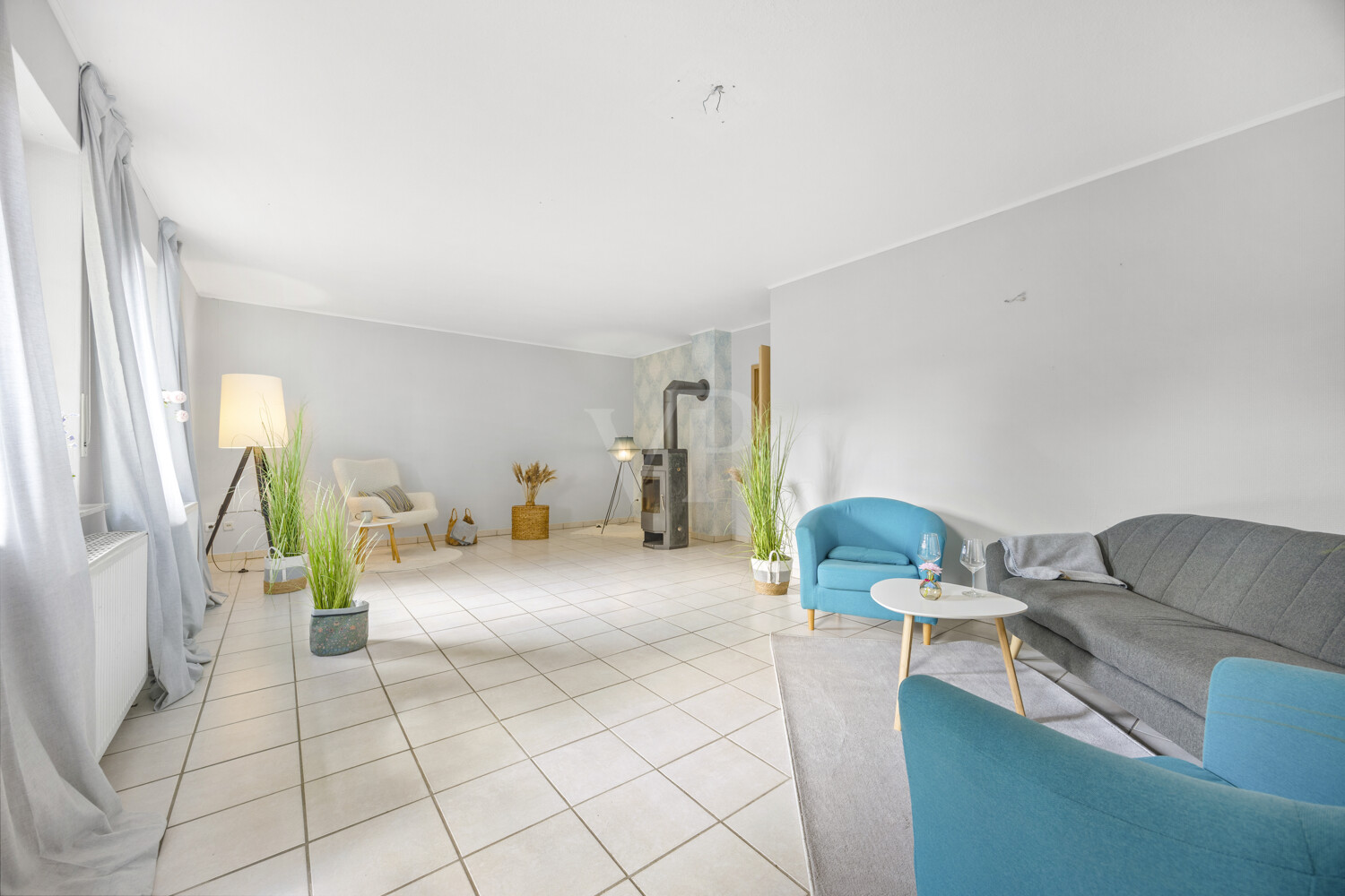 Blick in das schöne Wohnzimmer