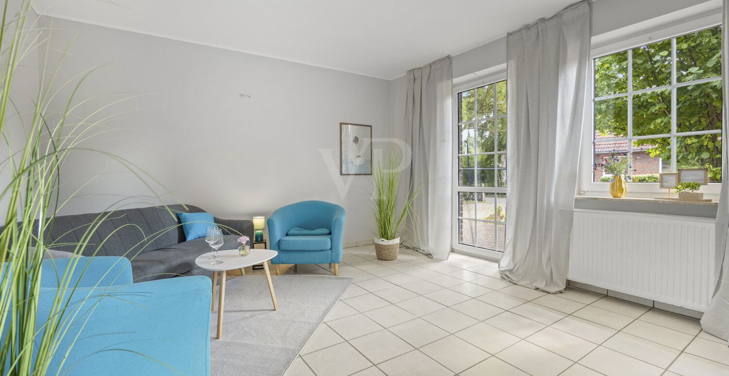 Blick in das schöne Wohnzimmer