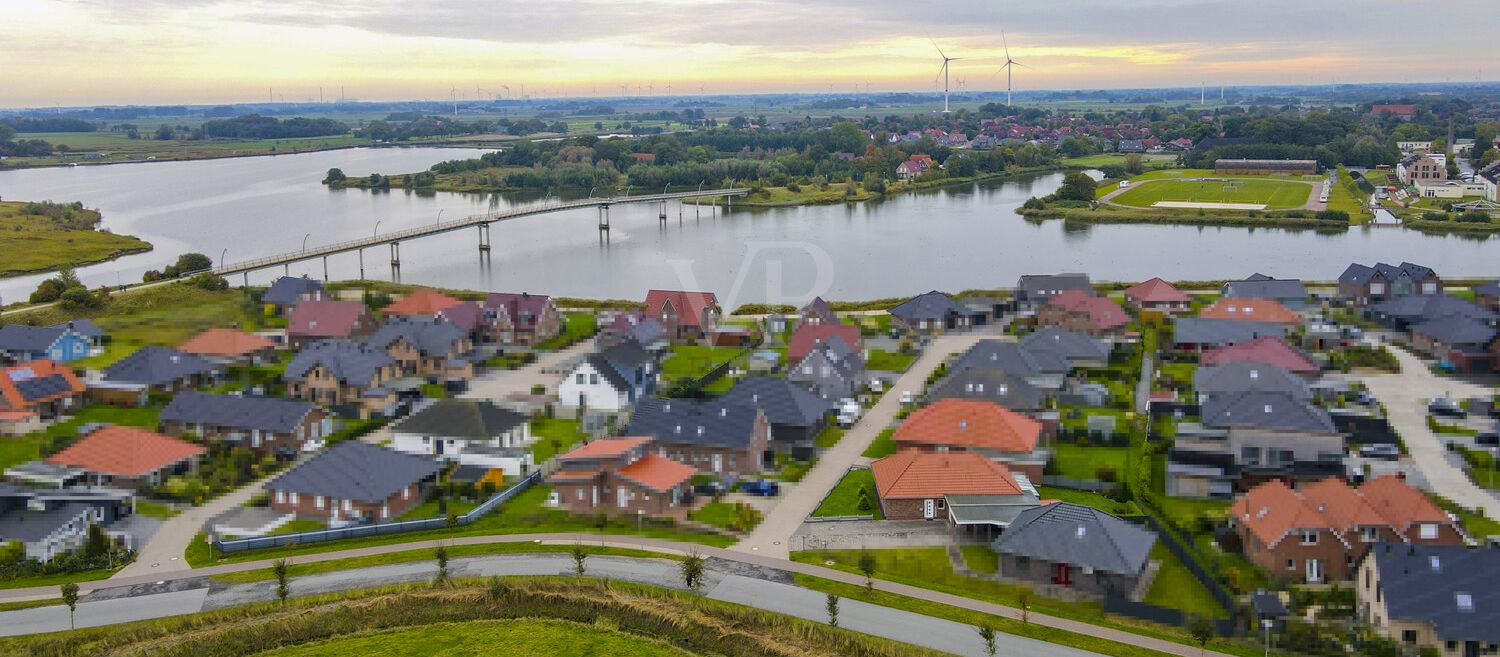 Drohnenaufnahme über das schöne Wangermeer