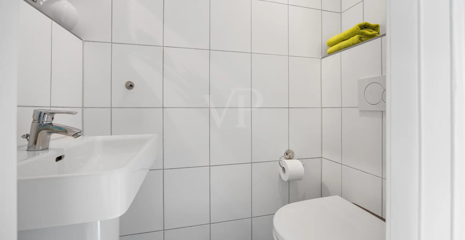 Das Gäste-WC Wohnung 1