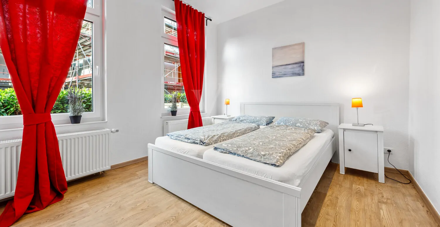 Schlafzimmer Wohnung 1 im Erdgeschoss