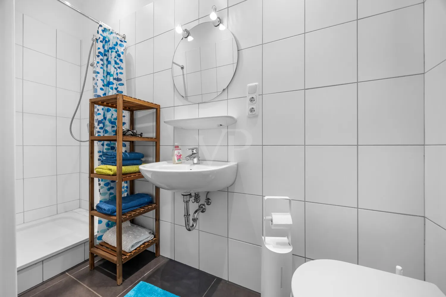 Das Badezimmer Wohnung 2