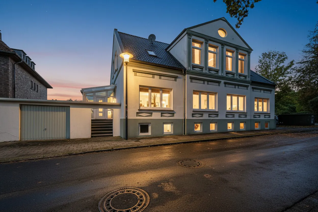 Blick auf die Immobilie