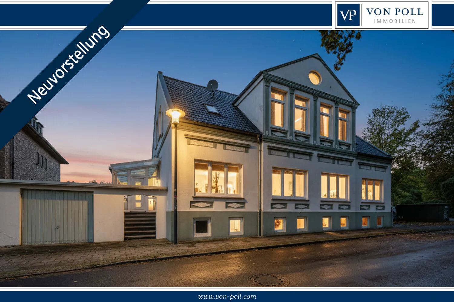 Blick auf die Immobilie