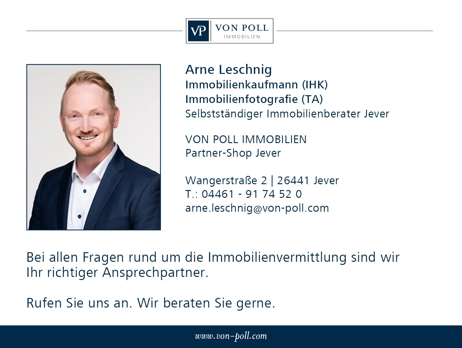 Digitale Visitenkarte Arne Leschnig