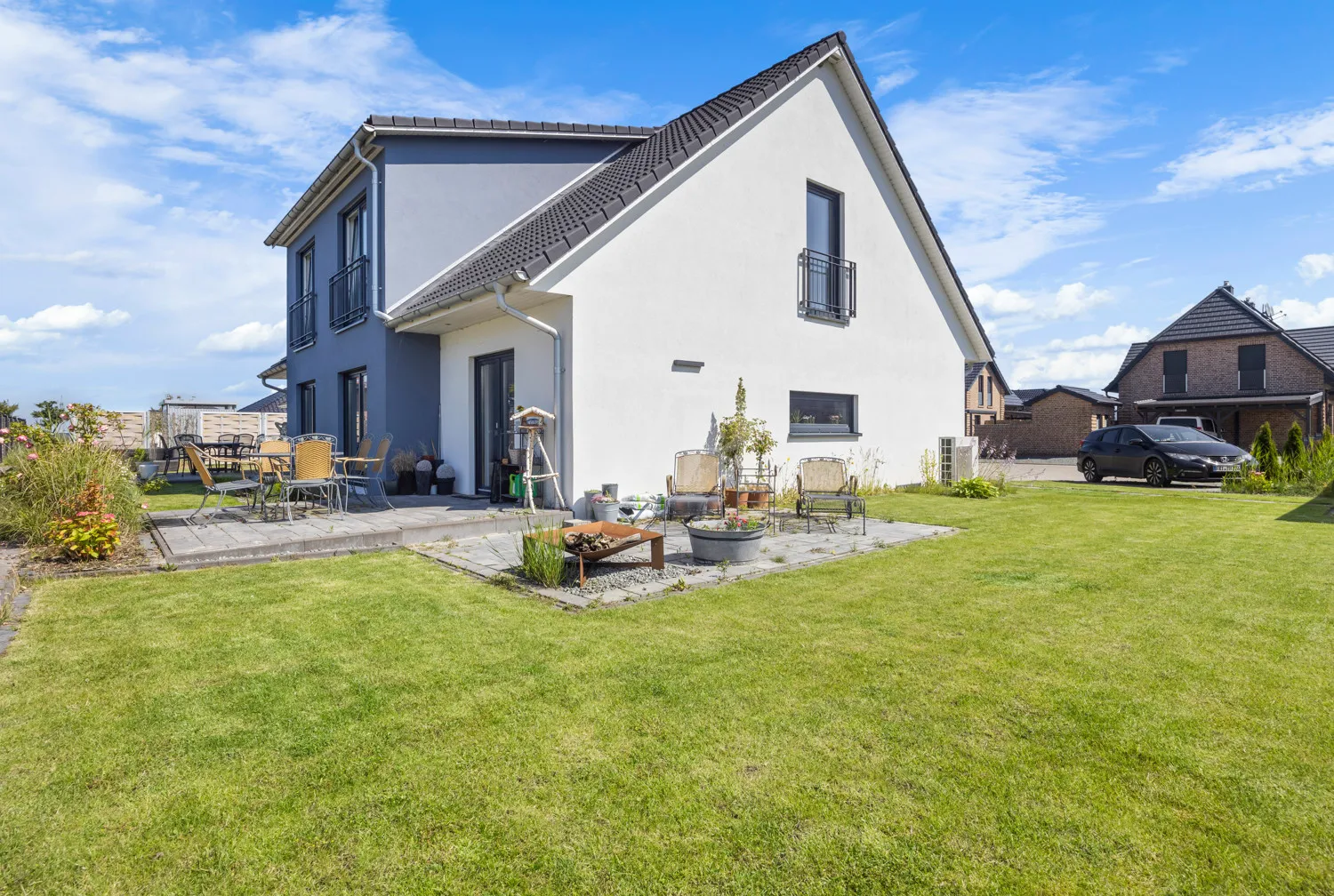Das Haus von der Gartenseite