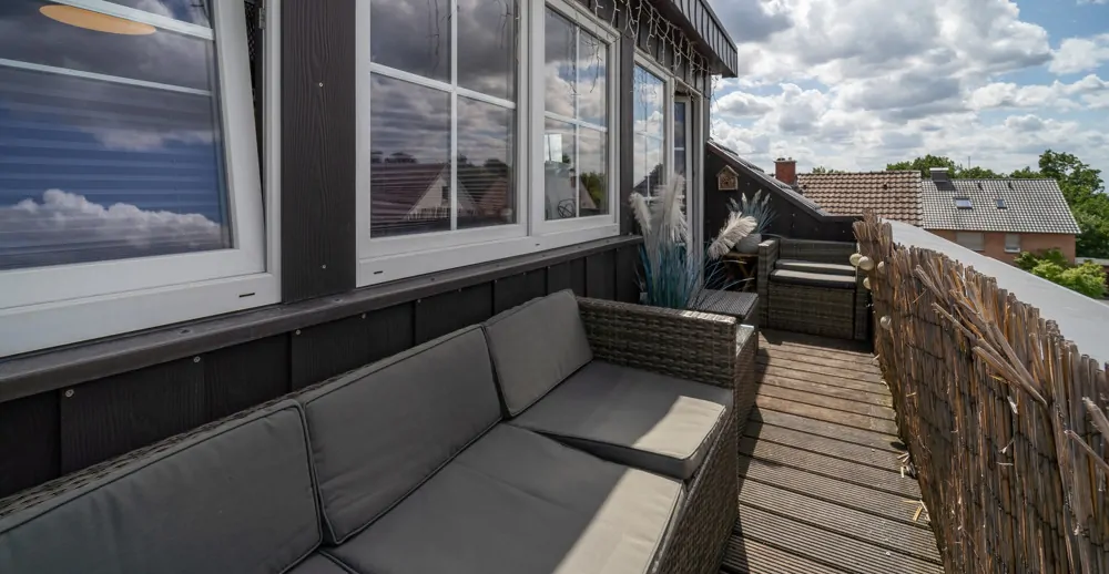 Balkon, kleine Dachterrasse
