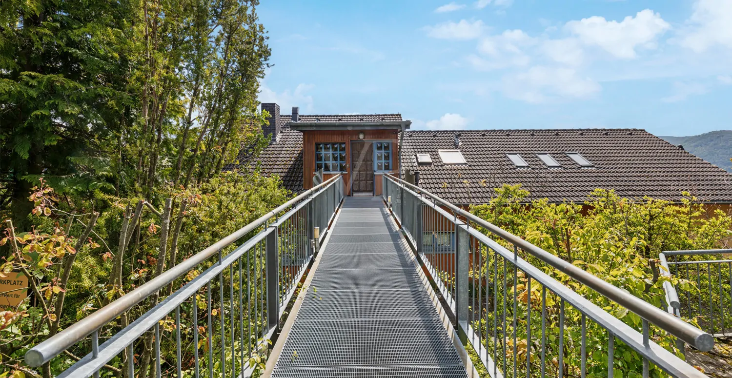 Zugang zu den Ferienwohnungen