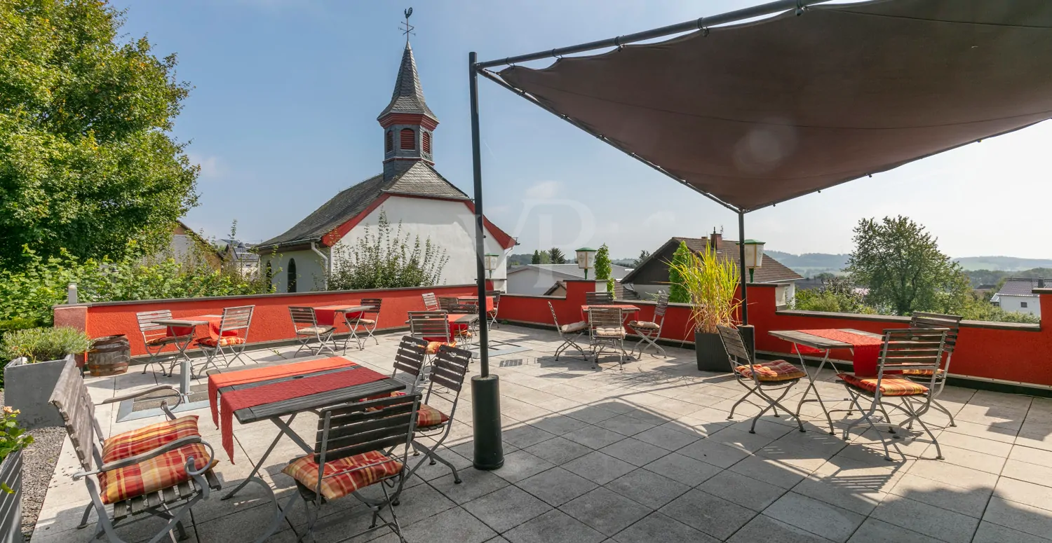 Herrliche Sonnenterrasse