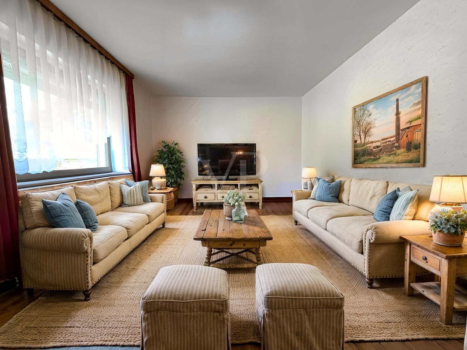 Wohnraum EG (Altbau) KI gestaltet