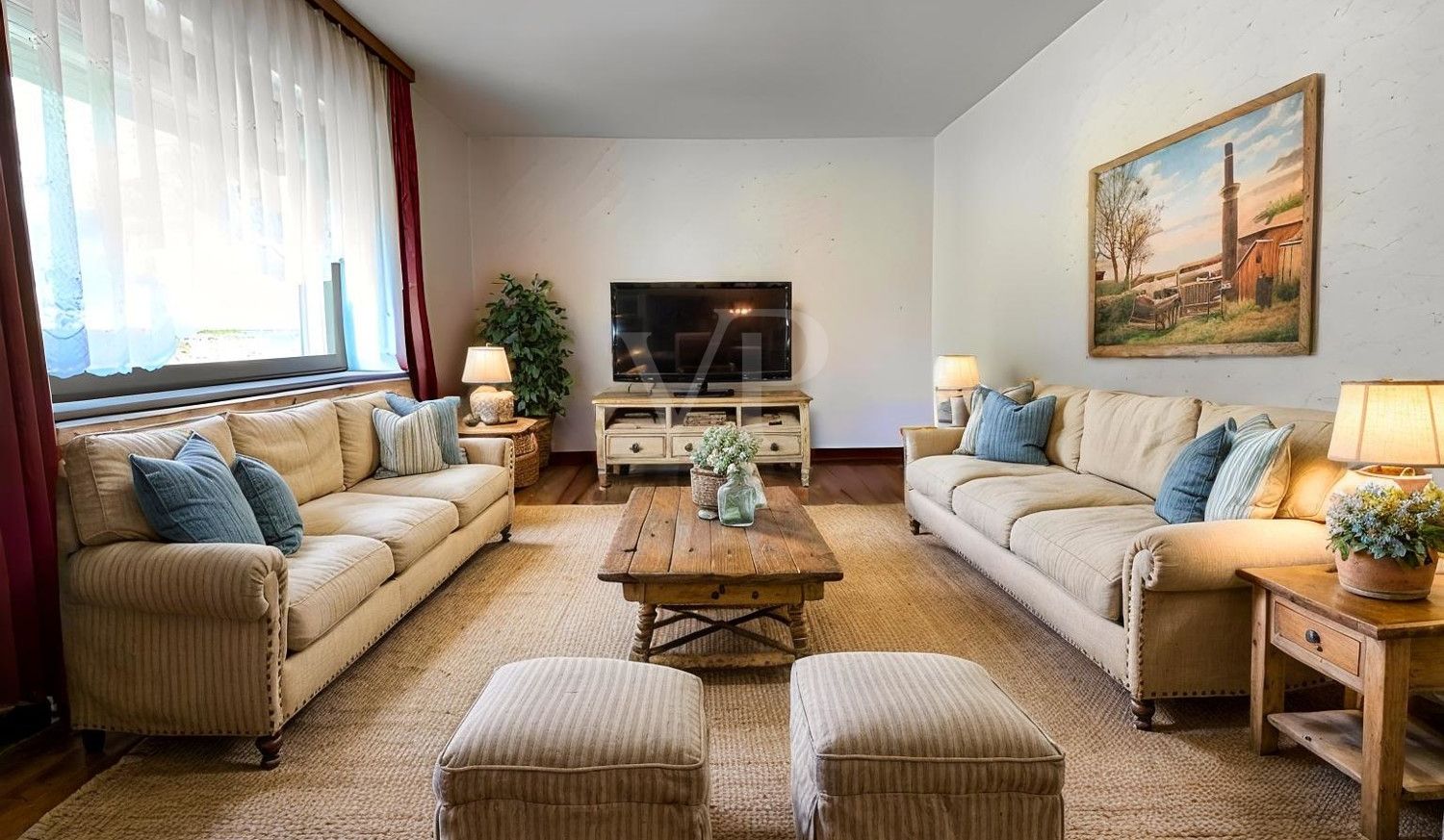 Wohnraum EG (Altbau) KI gestaltet