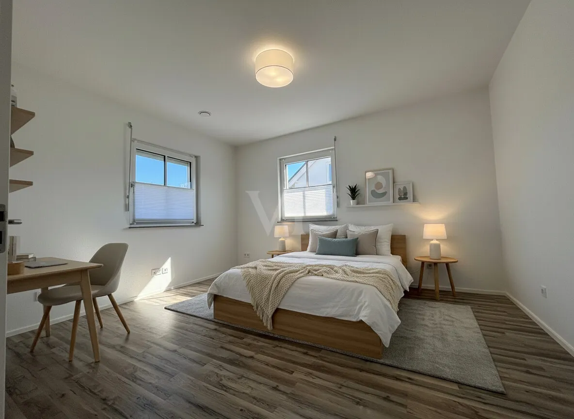 KI-Homestaging Schlafzimmer