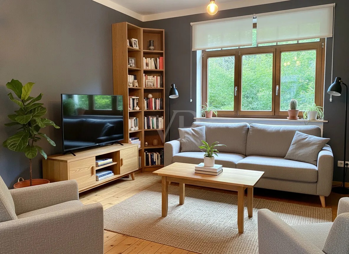 KI Homestaging Wohnzimmer