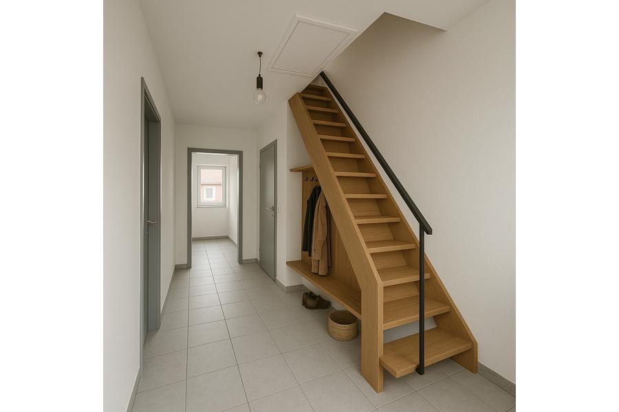 Beispiel für eine Treppe zum Spitzboden