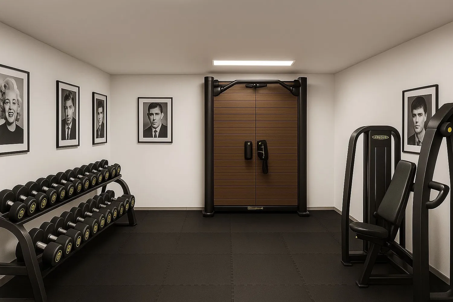 Fitnessraum Geräte visualisiert