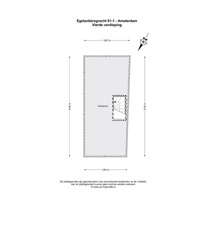 Egelantiersgracht 81-1 - Amsterdam - Vierde verdieping - 2D