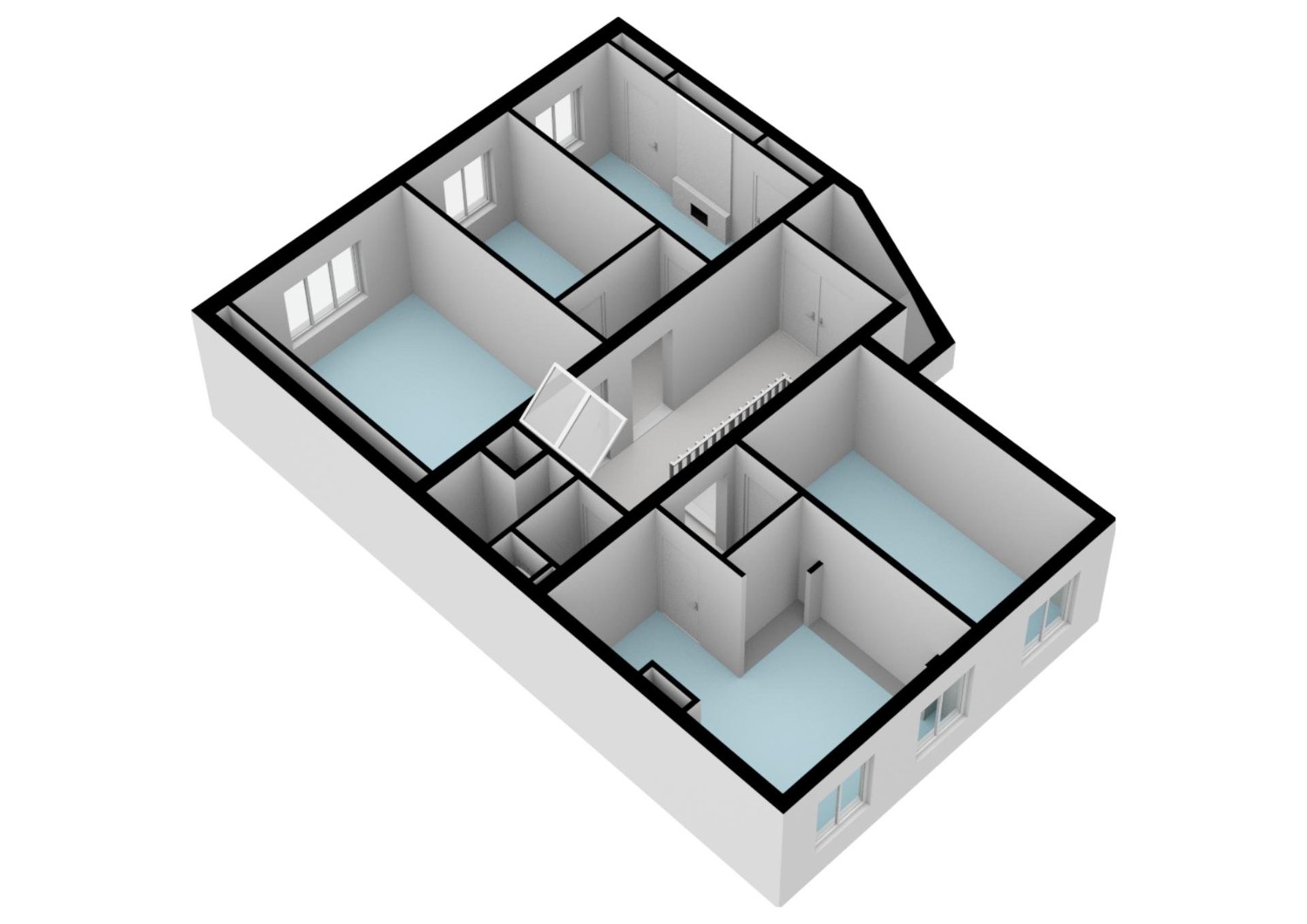 Vondelstraat 108-A - Amsterdam - Eerste verdieping - 3D_1