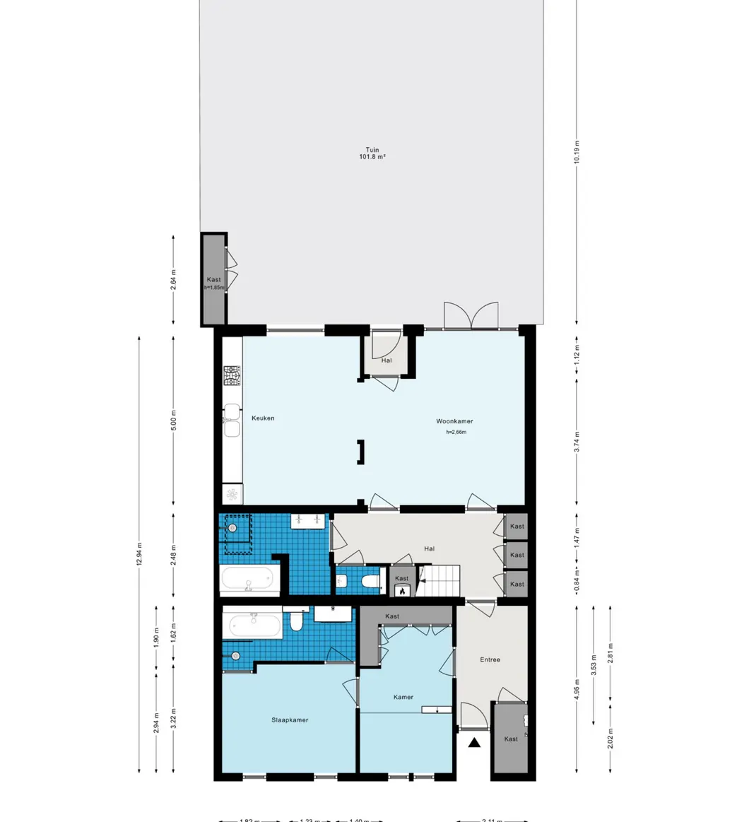 Vondelstraat 108-A - Amsterdam - Begane grond - 2D