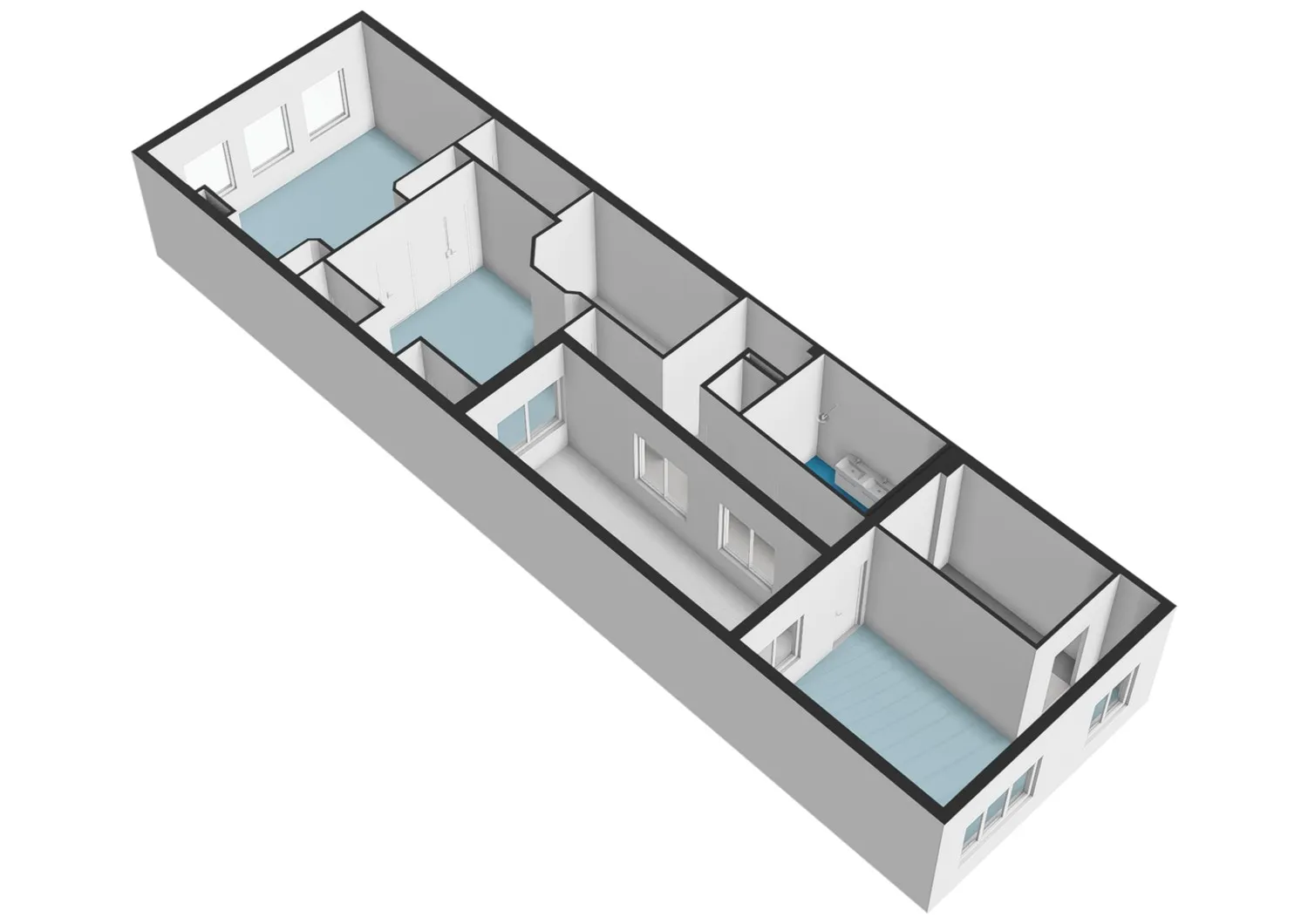 Prinsengracht 514-A - Amsterdam - Eerste verdieping - 3D  _3