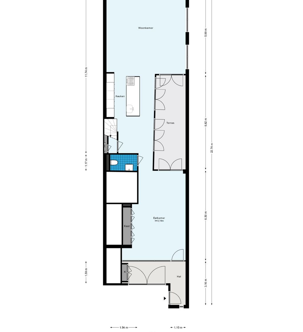 Prinsengracht 514-A - Amsterdam - Begane grond - 2D