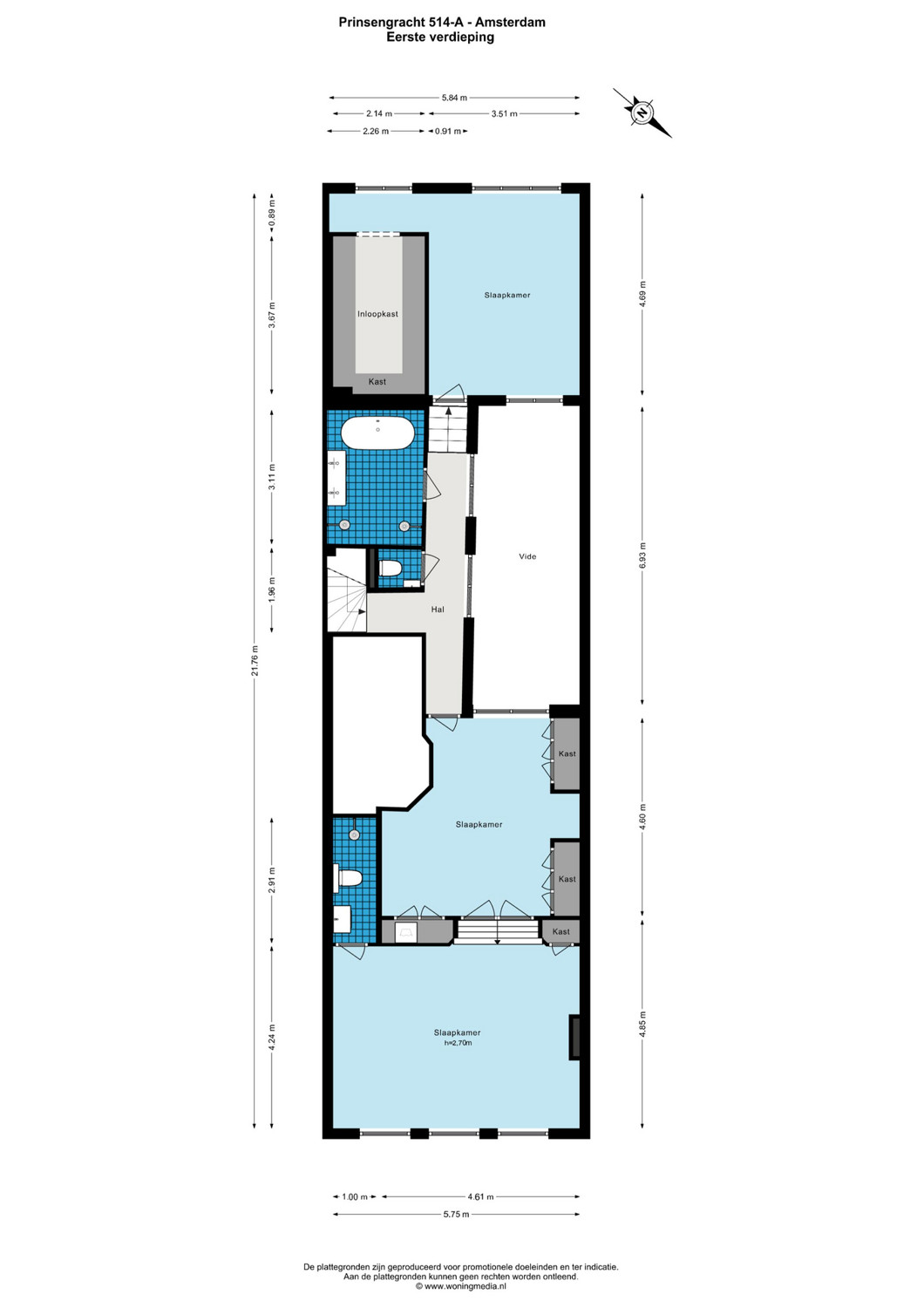 Prinsengracht 514-A - Amsterdam - Eerste verdieping - 2D