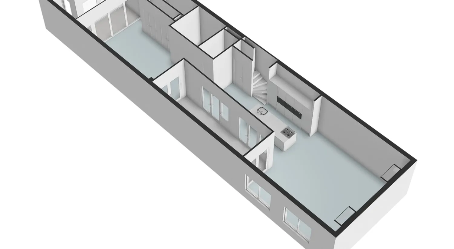 Prinsengracht 514-A - Amsterdam - Begane grond - 3D  _1