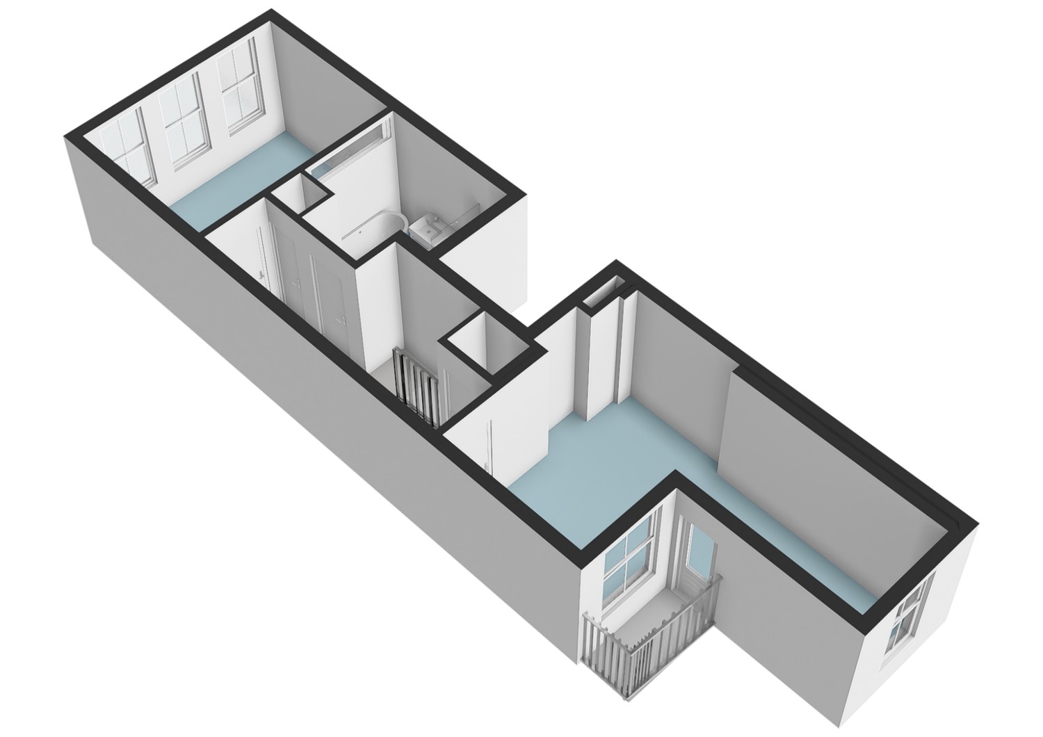 Wilhelminastraat 79-I - Amsterdam - Tweede verdieping - 3D  _3