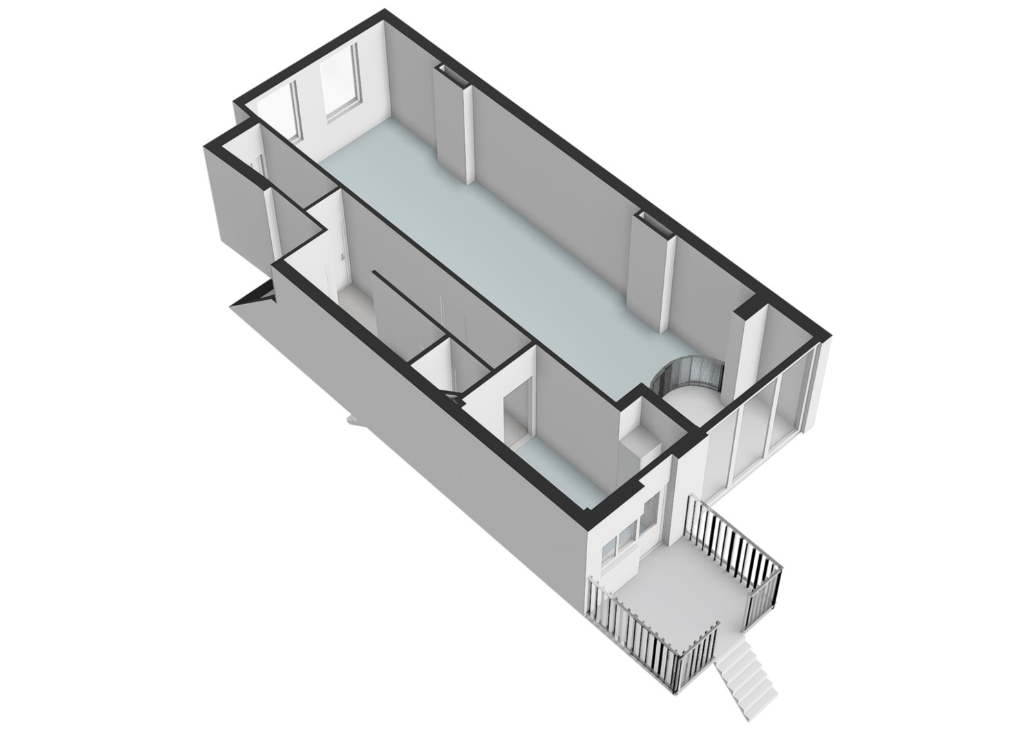 Valeriusstraat 6-HS - Amsterdam - Begane grond - 3D  _3