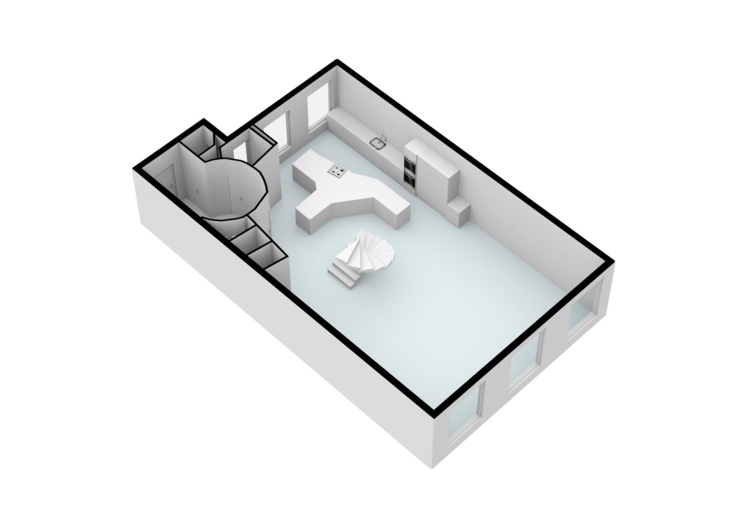 Keizersgracht 263D - Amsterdam - Begane grond - 3D_2
