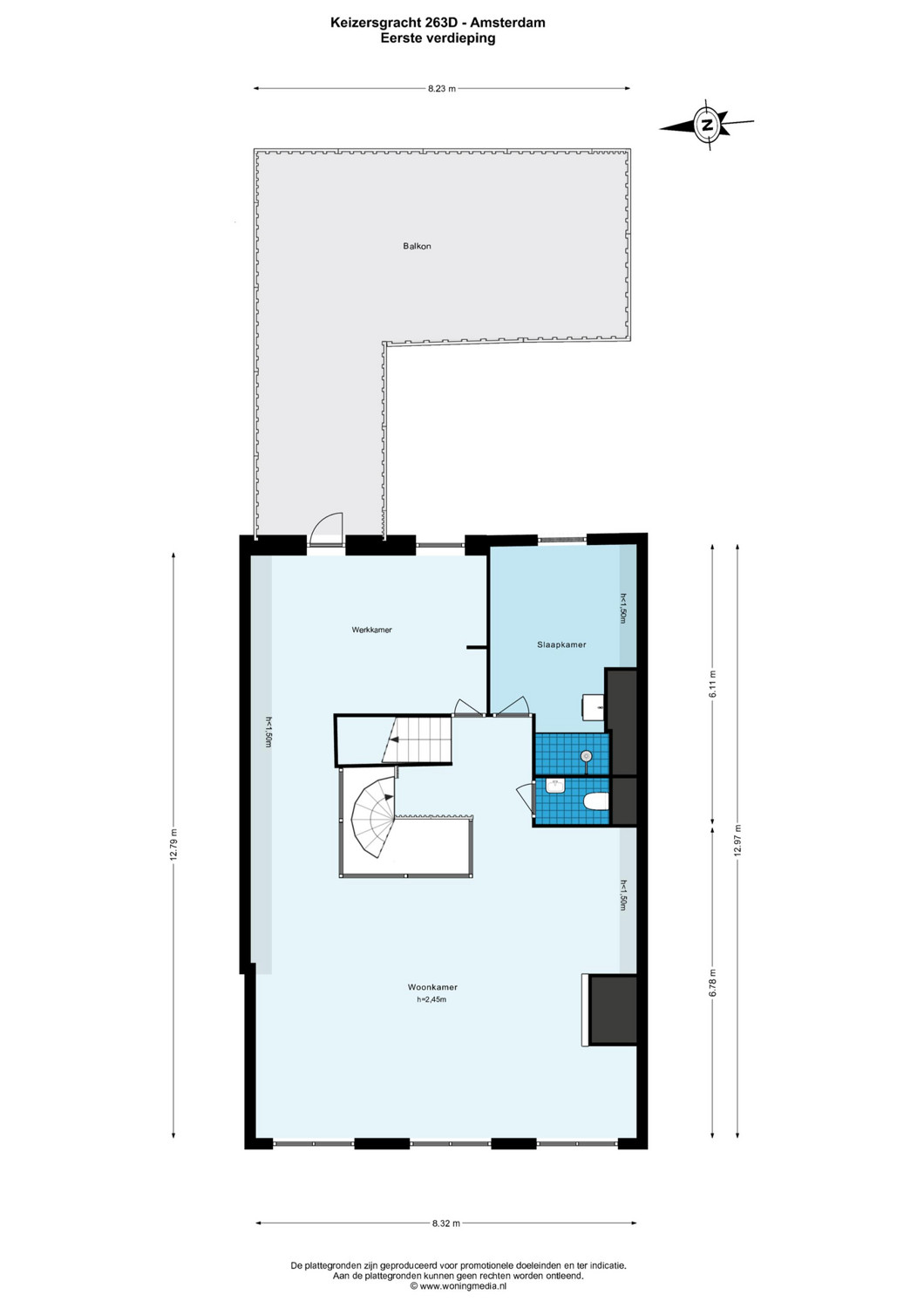 Keizersgracht 263D - Amsterdam - Eerste verdieping - 2D