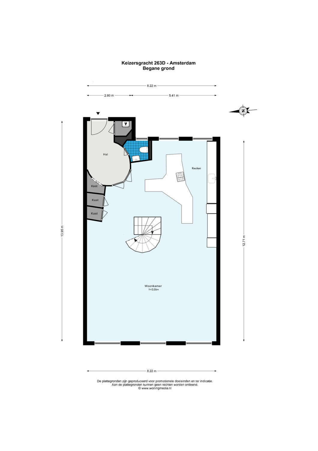 Keizersgracht 263D - Amsterdam - Begane grond - 2D