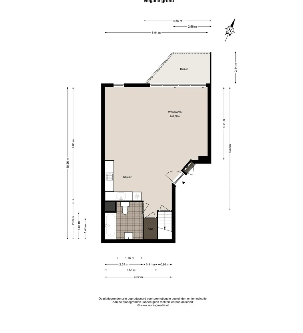 Pieter Cornelisz Hooftstraat 186 - Amsterdam - Begane grond - 2D