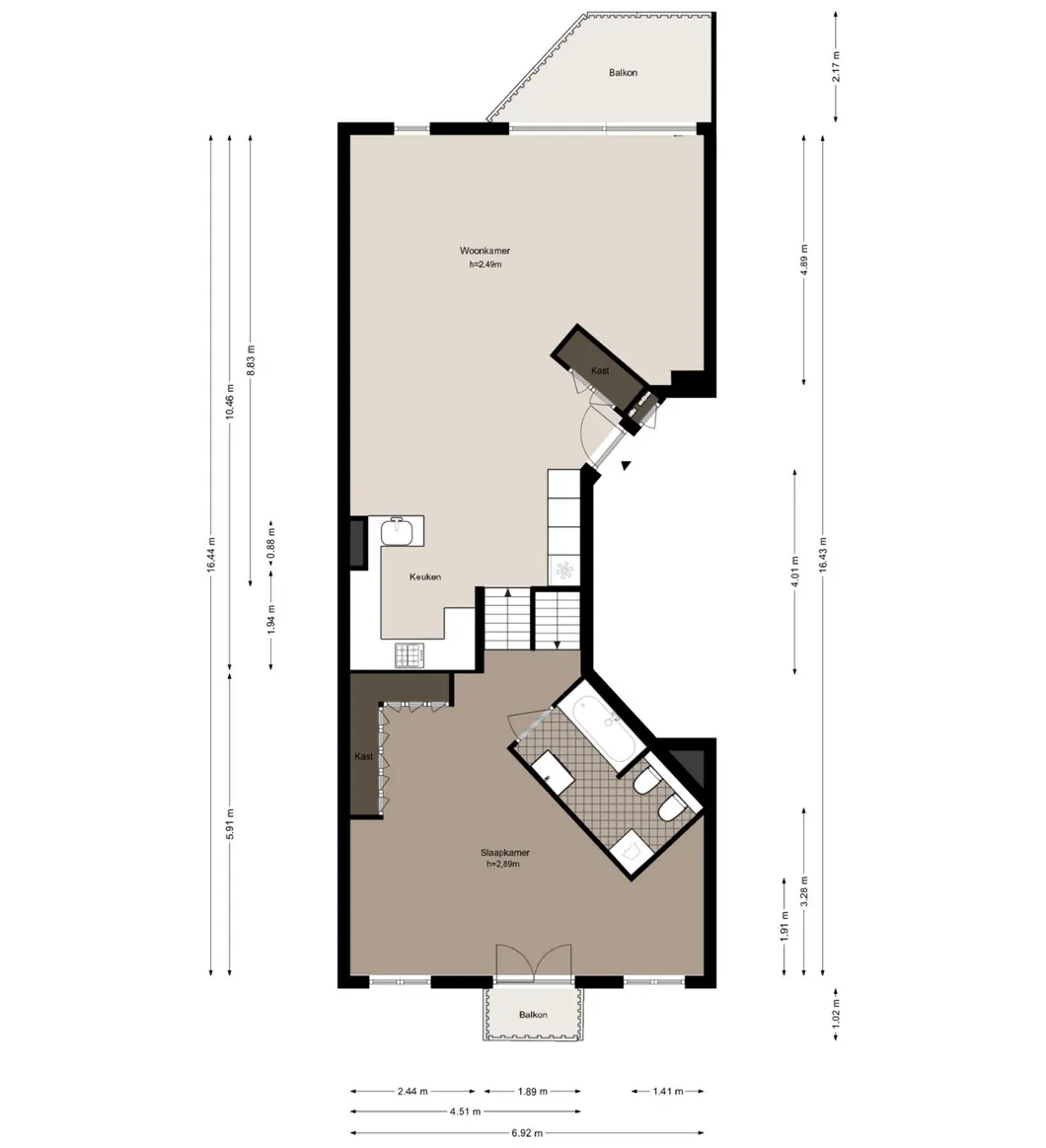 Pieter Cornelisz Hooftstraat 186 - Amsterdam - Eerste verdieping - 2D
