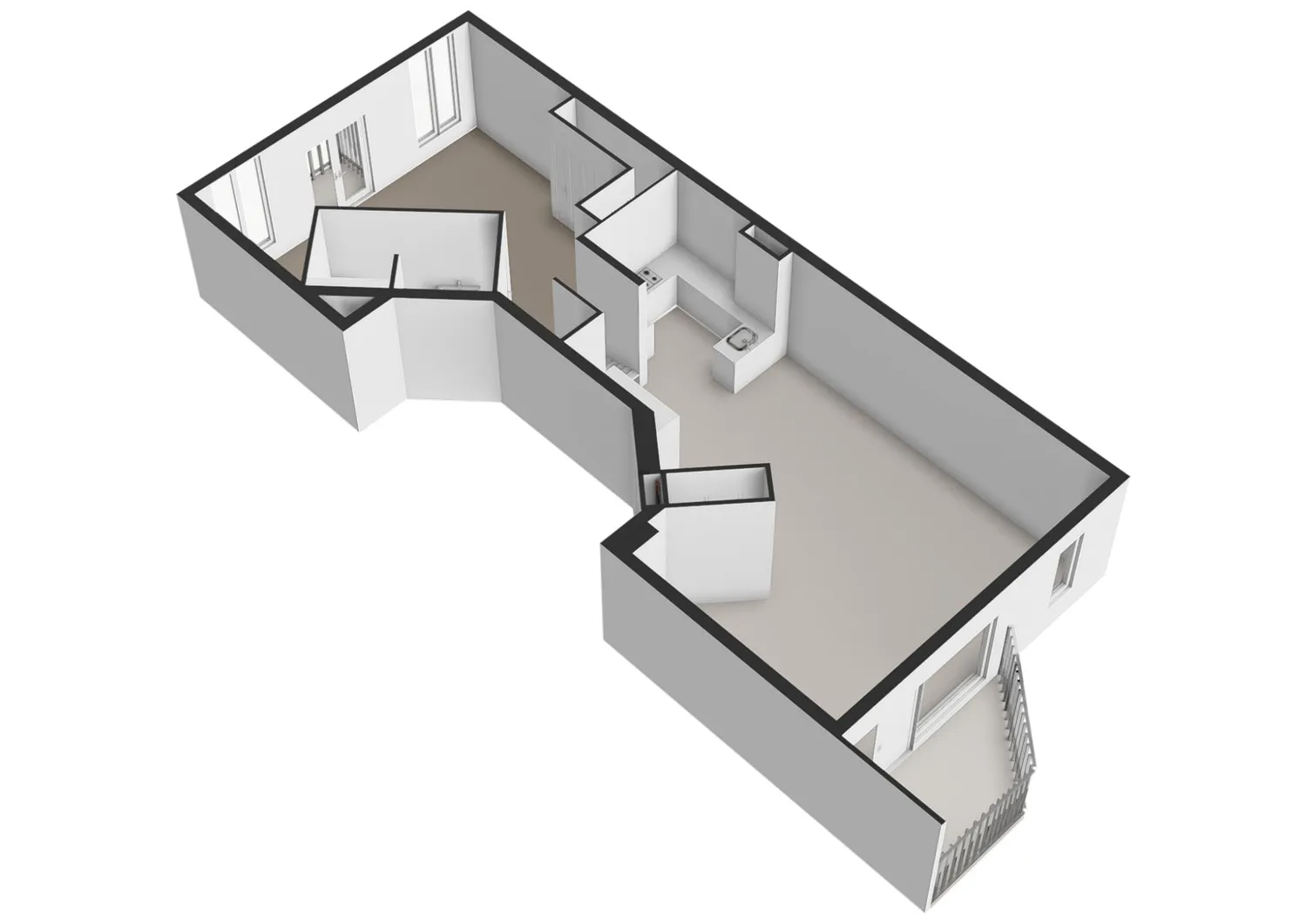 Pieter Cornelisz Hooftstraat 186 - Amsterdam - Eerste verdieping - 3D_1