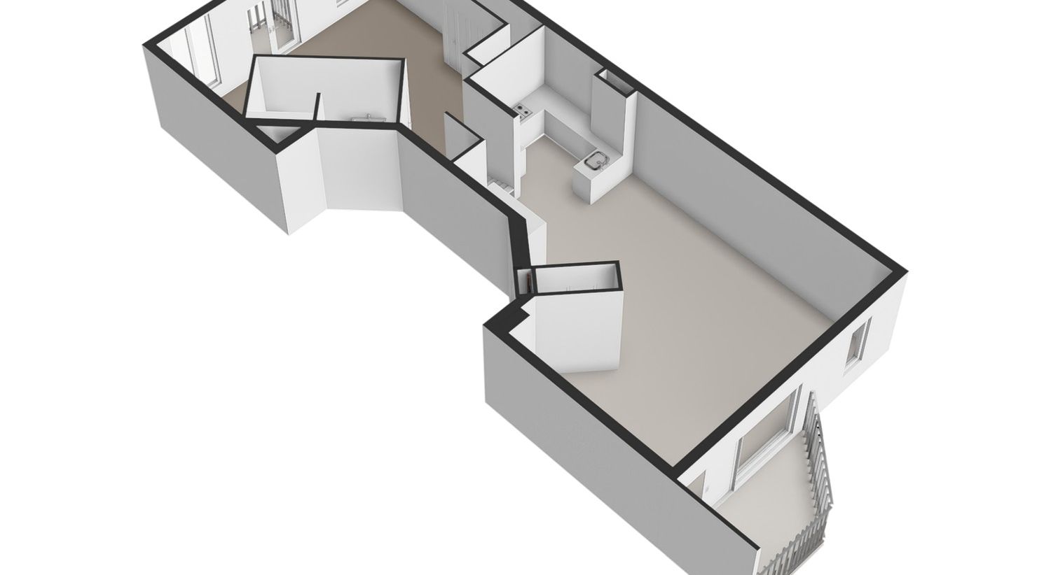 Pieter Cornelisz Hooftstraat 186 - Amsterdam - Eerste verdieping - 3D_1