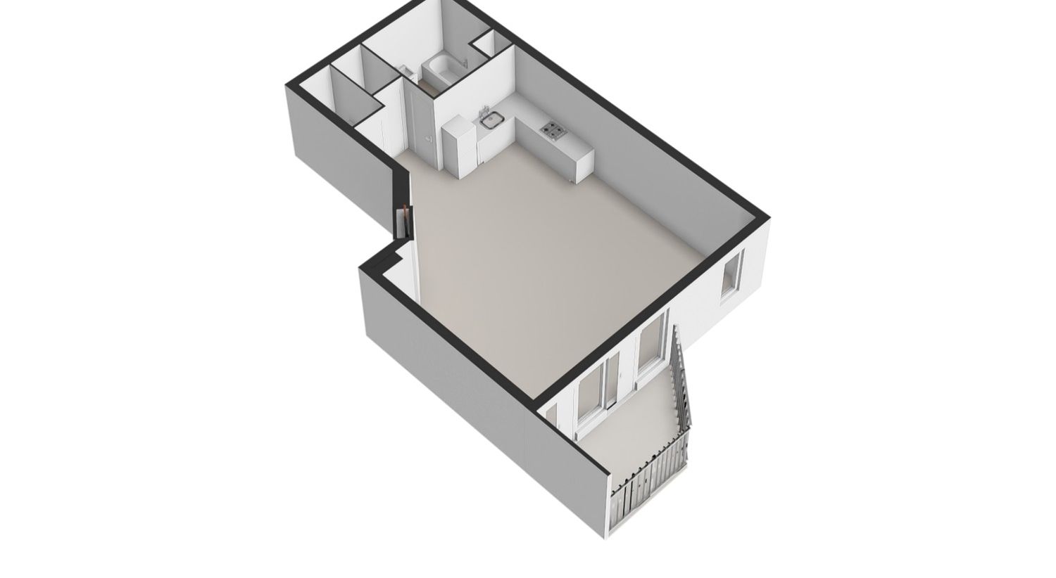 Pieter Cornelisz Hooftstraat 186 - Amsterdam - Begane grond - 3D_1