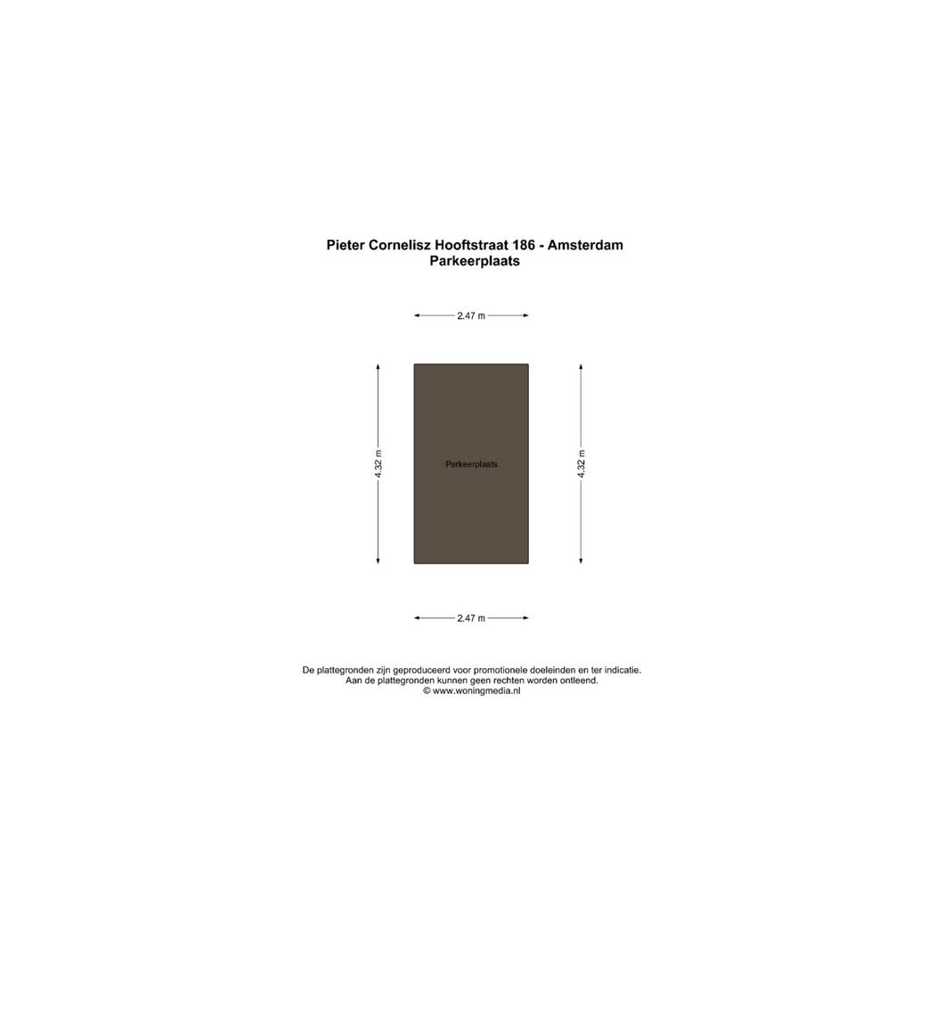 Pieter Cornelisz Hooftstraat 186 - Amsterdam - Parkeerplaats - 2D