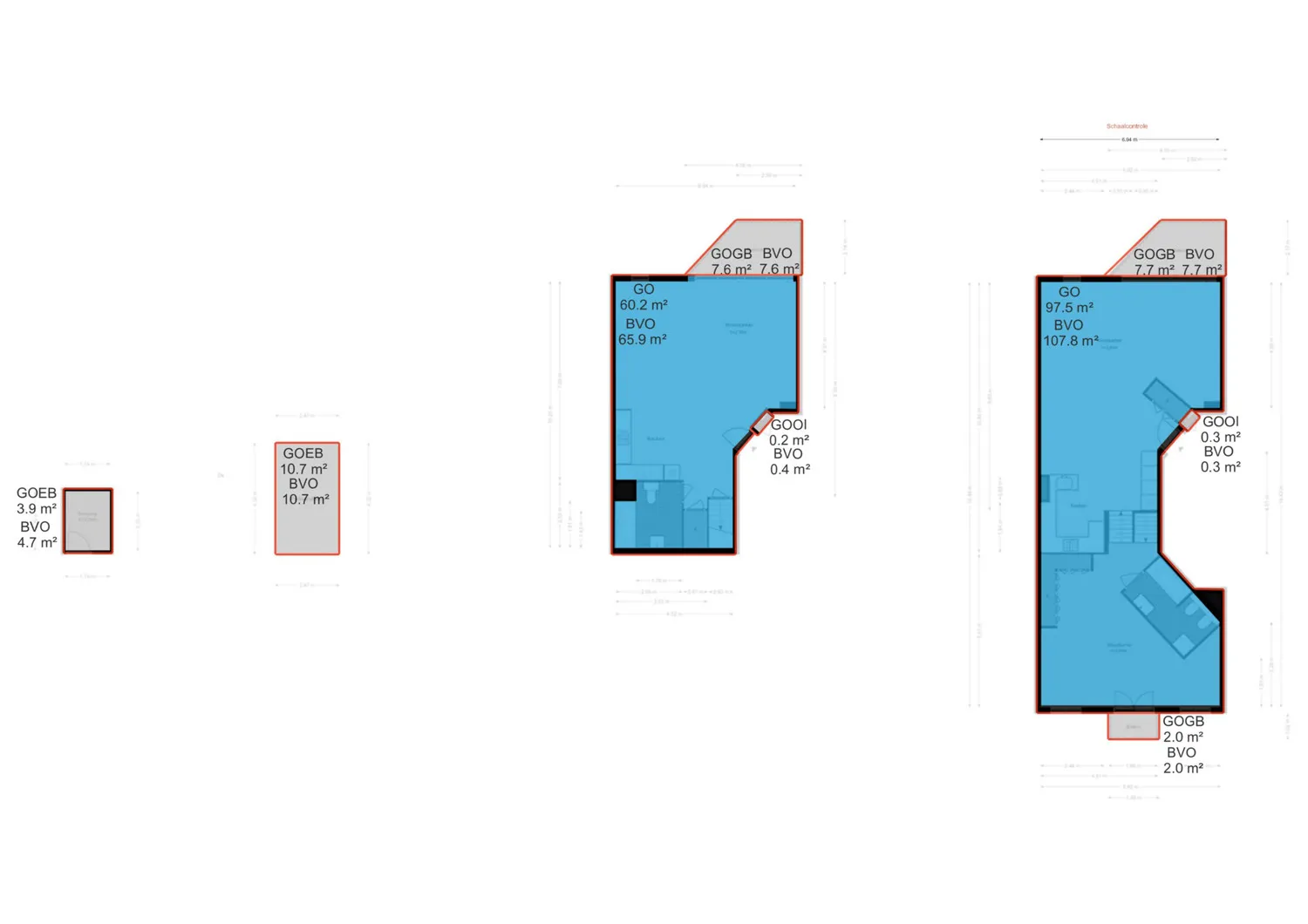 Pieter Cornelisz Hooftstraat 186 - Amsterdam - NEN plattegrond