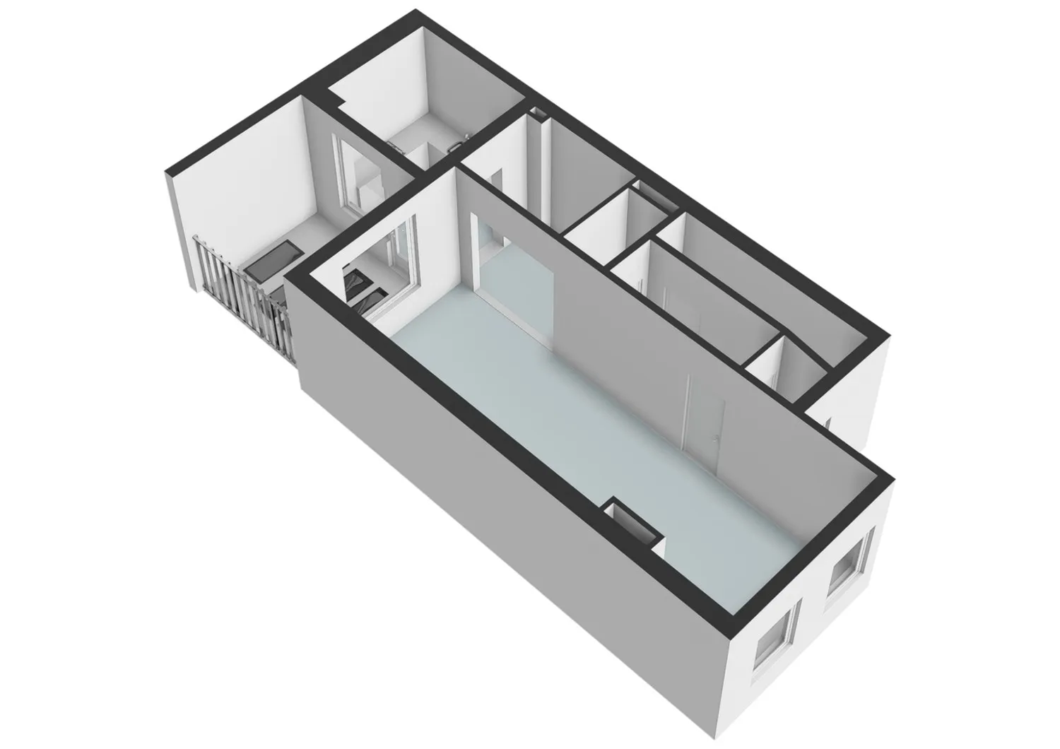 Weteringschans 59-H - Amsterdam - Begane_grond - 3D  _4