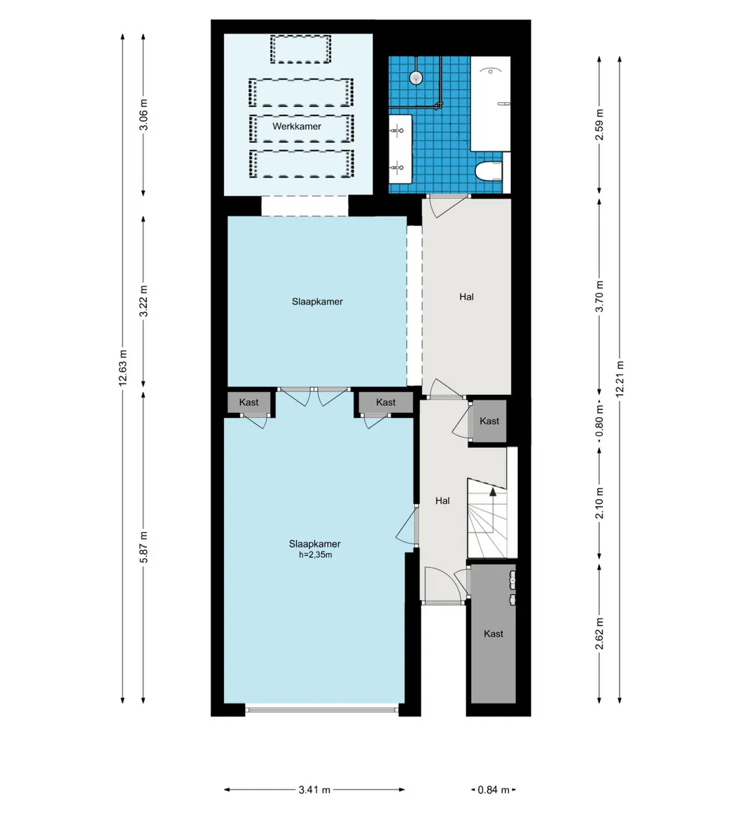 Weteringschans 59-H - Amsterdam - Souterrain - 2D