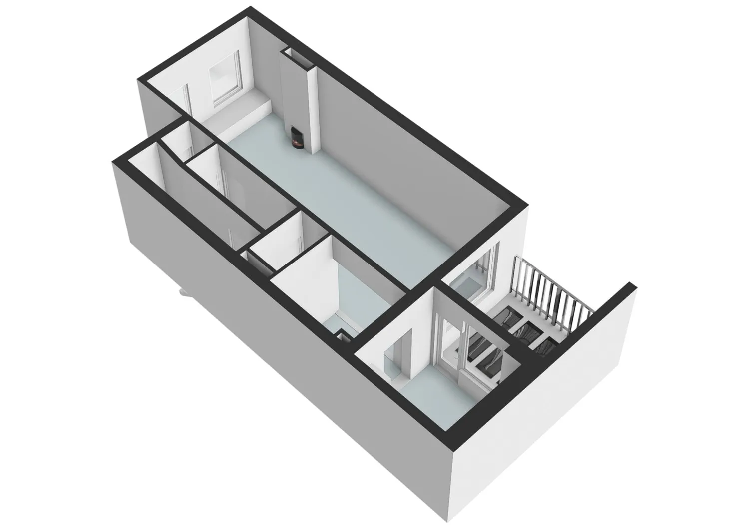 Weteringschans 59-H - Amsterdam - Begane_grond - 3D  _3