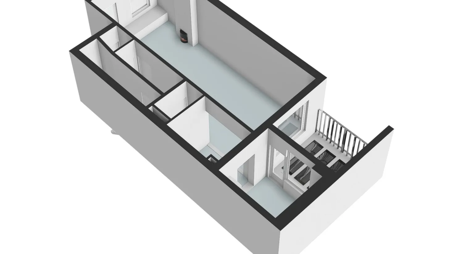 Weteringschans 59-H - Amsterdam - Begane_grond - 3D  _3