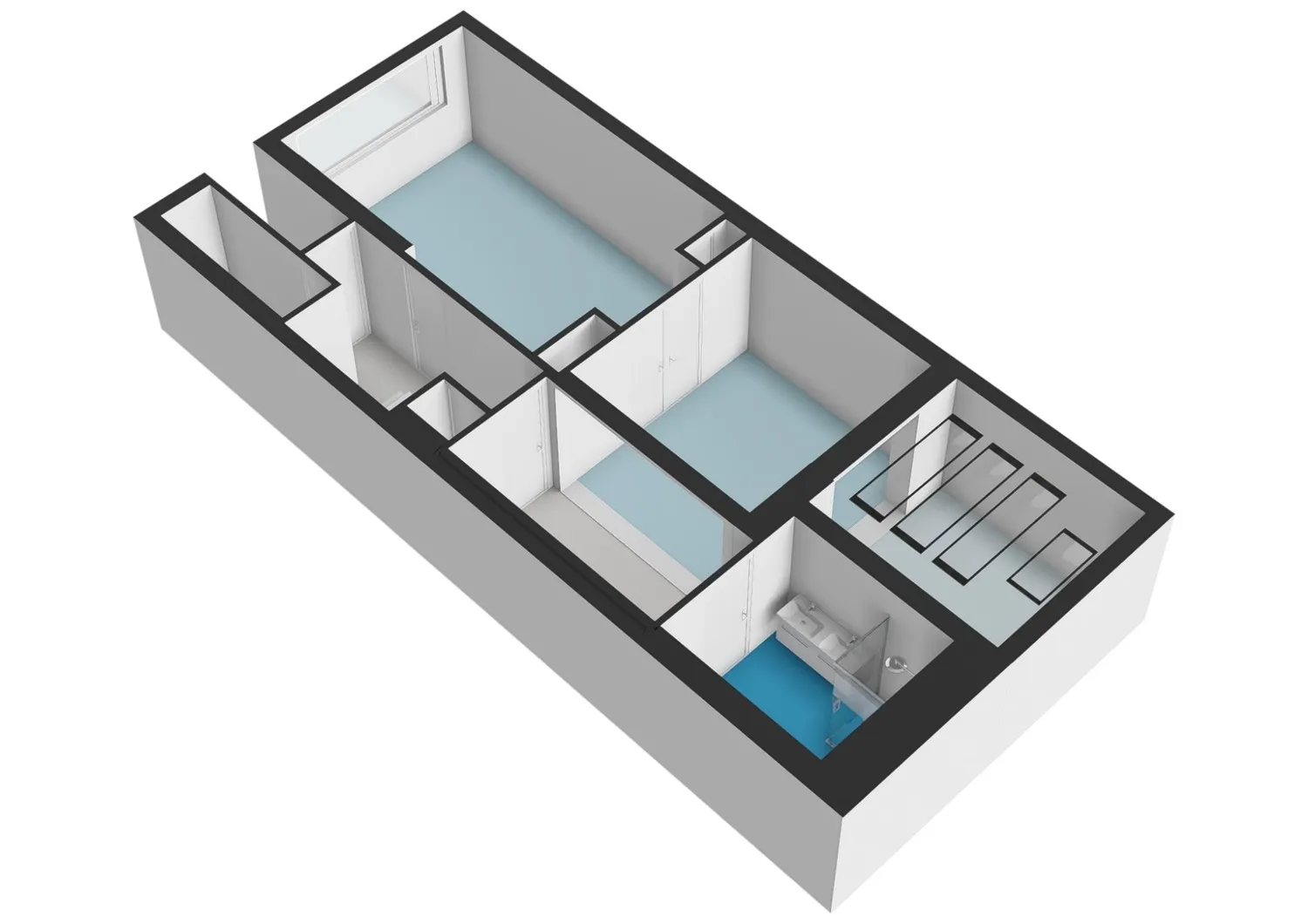 Weteringschans 59-H - Amsterdam - Souterrain - 3D  _1