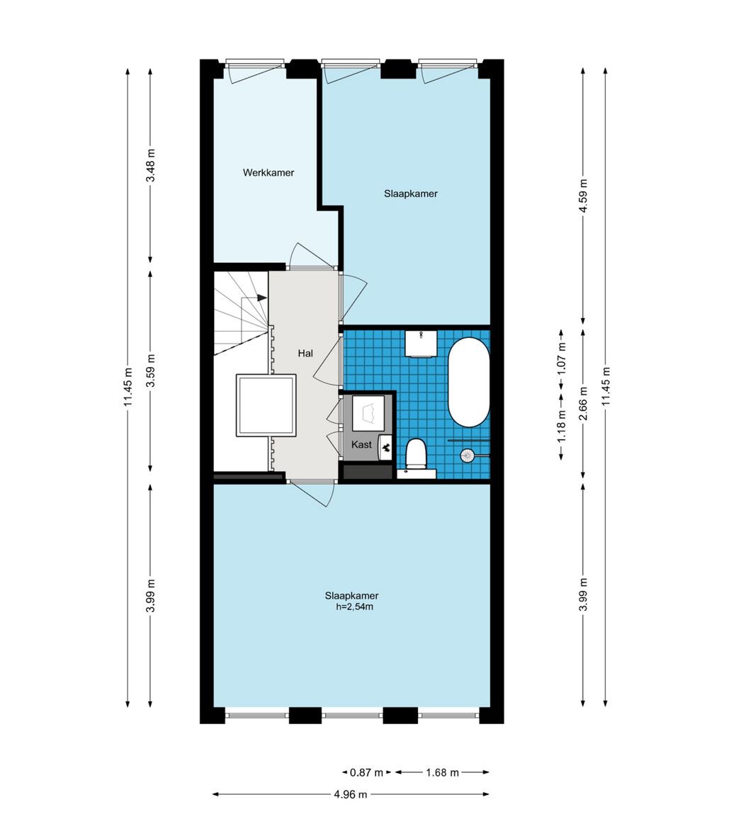 Swammerdamstraat 33-A - Amsterdam - 3e_verdieping - 2D