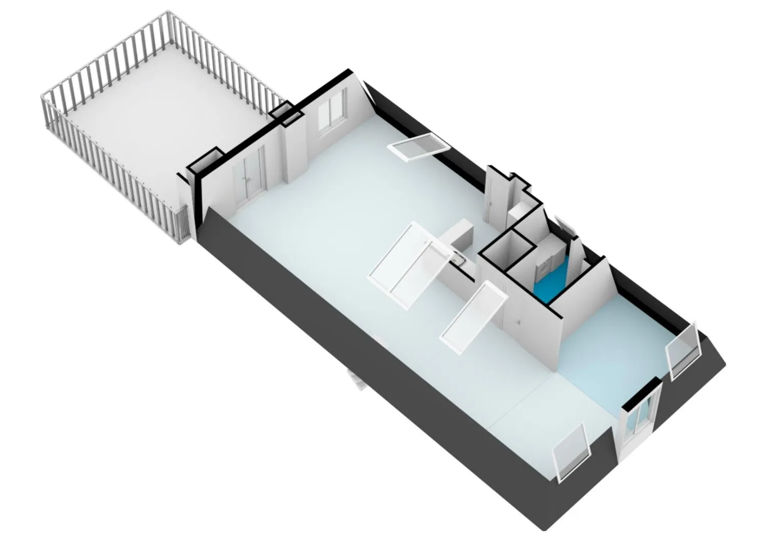 Kloveniersburgwal 75-D - Amsterdam - Derde verdieping - 3D_2