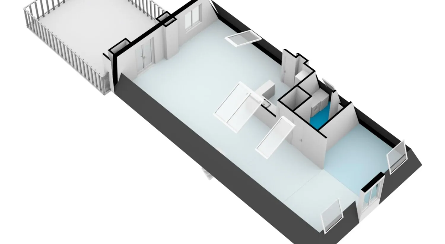 Kloveniersburgwal 75-D - Amsterdam - Derde verdieping - 3D_2