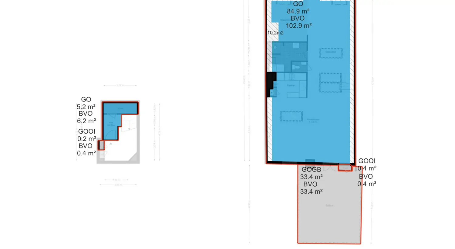 Kloveniersburgwal 75-D - Amsterdam - NEN plattegrond