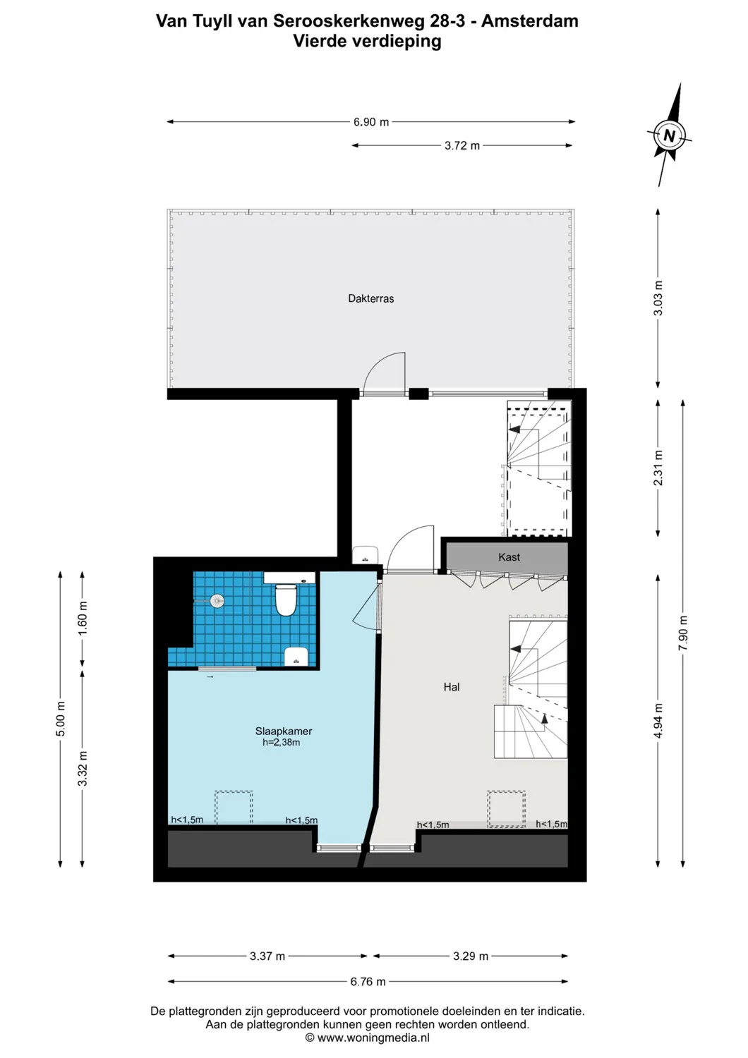 Van Tuyll van Serooskerkenweg 28-3 - Amsterdam - 4e_verdieping - 2D