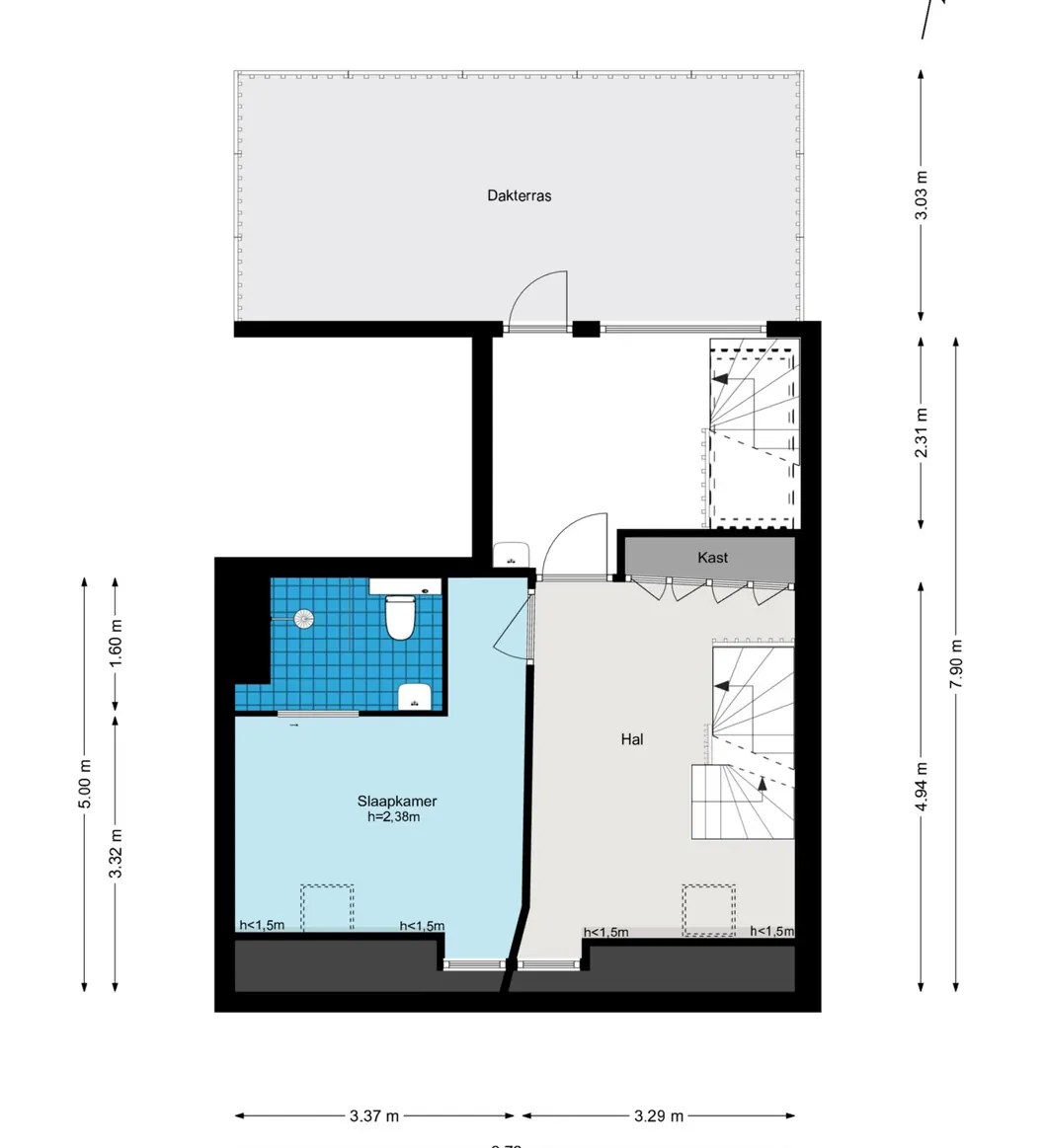 Van Tuyll van Serooskerkenweg 28-3 - Amsterdam - 4e_verdieping - 2D